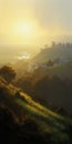 Luministic Oil Painting Digital Poster Of Marin Headlands At Sunrise