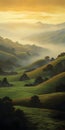 Luministic Oil Painting Digital Poster Of Marin Headlands At Sunrise