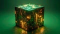 Luminous AI Quantum Computing Core Royalty Free Stock Photo
