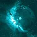 Luminous Celestial Bubble Nebula in Deep Space Royalty Free Stock Photo
