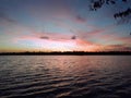Luminous Lake Sunset
