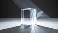 Luminous Crystal Block for Product Display Royalty Free Stock Photo