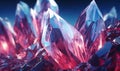 Luminous crystals emanate a gentle glow. AI generative Royalty Free Stock Photo