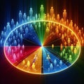 Luminous Customer Segmentation A luminogram style visualization
