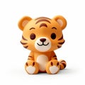 Luminous 3d Tiger Toy: Playful Character Design For Little Children