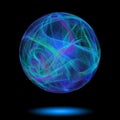 Luminous filamentous globe