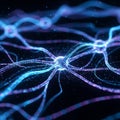 Of the luminous filaments visualizes the flow of information Royalty Free Stock Photo