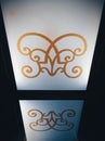 Luminous frosted glass with beautiful paintings