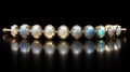 Luminous Gold And Opal Bracelet With Opal-cut Diamonds