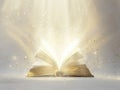 Abstract Bible Light Source with Glowing Rays and Spiritual Energy Royalty Free Stock Photo