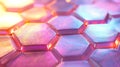 Luminous Hexagonal Pattern Abstract Background