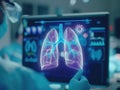 Luminous Hologram Human Lung