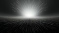 Luminous Horizon: Minimalist Sunburst Reverie