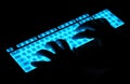 Luminous keyboard Royalty Free Stock Photo