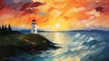 Luminous Lighthouse: A Unique Fusion Of Yombe Art And Slovenian Paintings