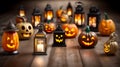 Luminous Miniatures: A Halloween Tableau of Tiny Glowing Delights (AI Generated)