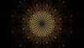 Luminous modern abstract background, fractal world. Digital space for use in design. Round shapes and lines. 3d render