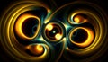 A Luminous Radiant Ripples Abstract Background, Generative AI