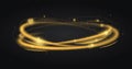 Luminous rings of fire Royalty Free Stock Photo
