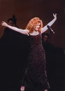 Bernadette Peters Belts a Refrain at the 2002 Nothing but a Dame Celebrity Variety Benefit in NYC