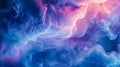 A Luminous Voyage Through Dreamlike Quantum Waves Texture. Ethereal Nebula