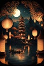 Luminous Wonders: An Incredible Graphic of a Lantern Festival
