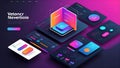 LuminousLanding: Navigating Brilliance in UI UX. AI generate