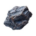 Lump of Coal Dark Grey Mineral Texture Background against transparent background Royalty Free Stock Photo