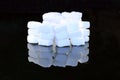 Lump sugar cubes Royalty Free Stock Photo