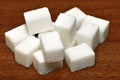 Lump sugar pile Royalty Free Stock Photo