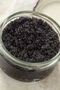 Lumpfish roe in a glass bowl