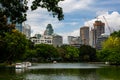 Lumphini park lake Bangkok Thailand