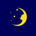 Luna Dreams logo. a crescent moon shape