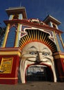 Luna Park, face- a view closeup crop-St Kilda Melbourne