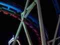 Luna park with looping roller coaster Luna park in Ayia Napa, Cyprus Royalty Free Stock Photo