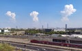 Luna Park with Thunder Clouds over the Tel Aviv Israel Skyline