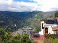 MOUNTAIN SIDE CAFE, BANOS ECUADOR Royalty Free Stock Photo