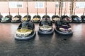 Lunapark bumper cars Royalty Free Stock Photo