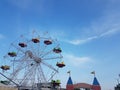 Lunapark in preveza city greece summer season Royalty Free Stock Photo