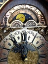 Lunar Calendar of mantel clock Royalty Free Stock Photo