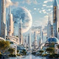 Lunar City of Tomorrow AI Generative