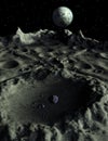 Lunar Craters Moonscape