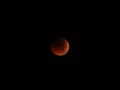 Lunar Eclipse cloud darkness during Beaver Moon November 2022 Royalty Free Stock Photo