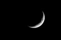 Lunar Eclipse Crescent as seen from Dubai Royalty Free Stock Photo