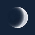 Lunar eclipse, earth shadow on the moon