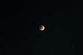 A lunar eclipse occurs when the Moon passes directly behind Earth and into its shadow Royalty Free Stock Photo