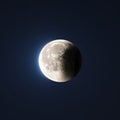 Lunar eclipse on the sky