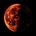 lunar eclipse view a rare and captivating lunar eclips Royalty Free Stock Photo
