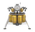Lunar Lander Spacecraft Isolated Royalty Free Stock Photo