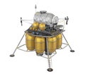 Lunar Lander Spacecraft Isolated Royalty Free Stock Photo